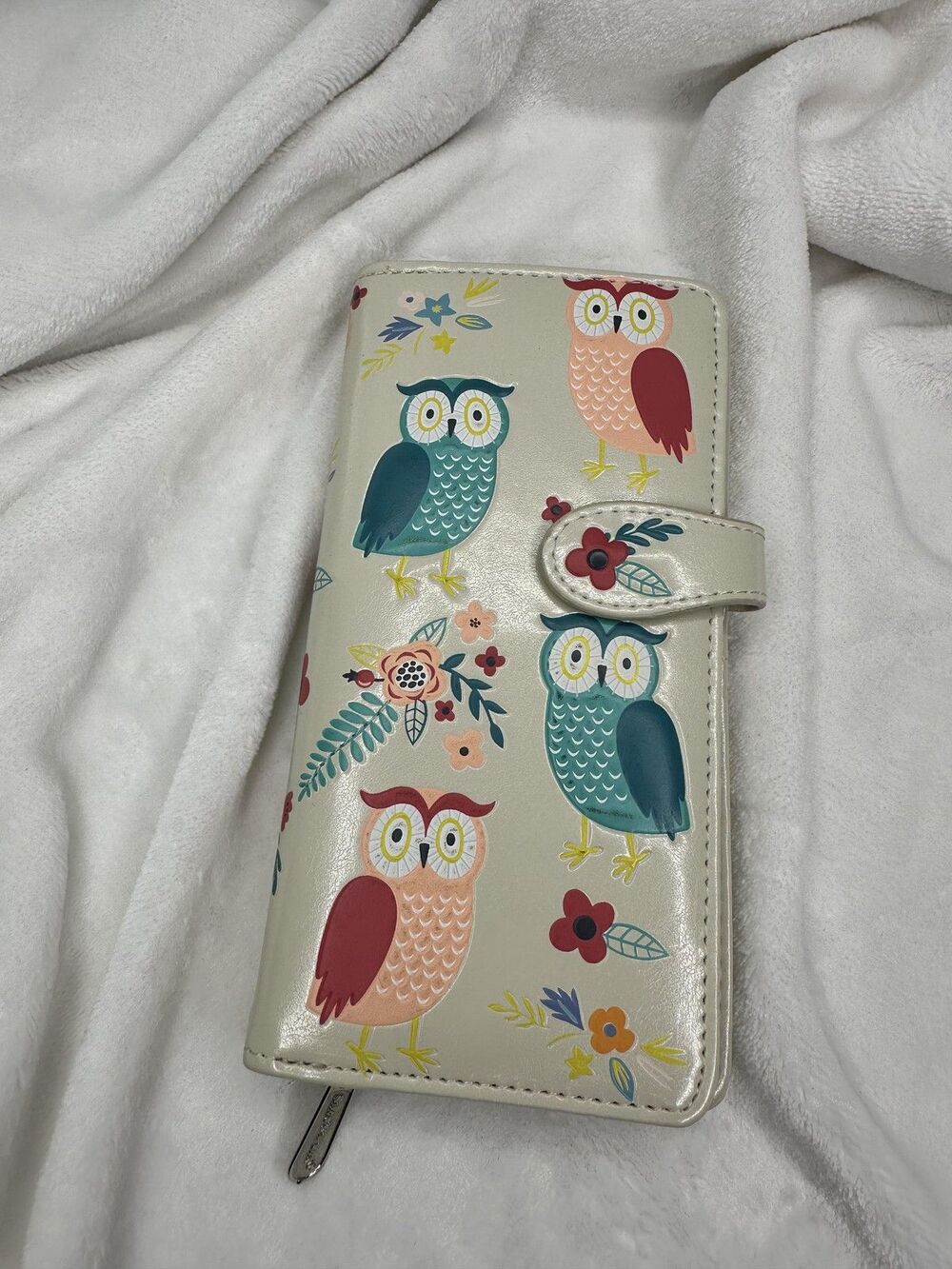 Shagwear Wallet Womens Floral Owl Print Clutch Organizer Cute Gift Accessory